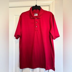 Grand Slam Performance Vibrant Red Polo Shirt size large